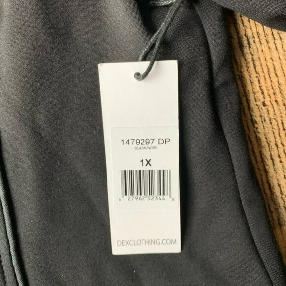 Dex women’s black on button blazer jacket with shoulder pads - XL - Picture 8 of 8